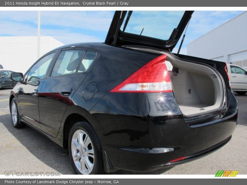 Crystal Black Pearl / Gray 2011 Honda Insight Hybrid EX Navigation
