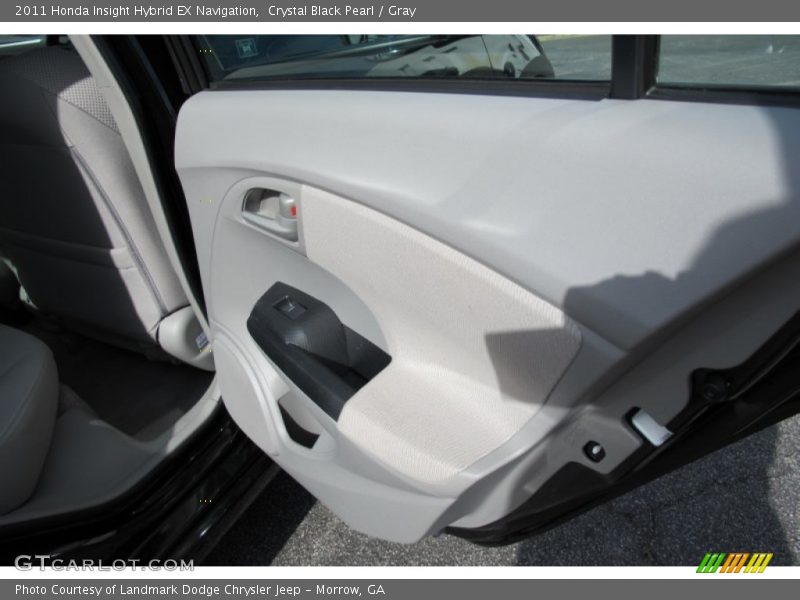 Crystal Black Pearl / Gray 2011 Honda Insight Hybrid EX Navigation