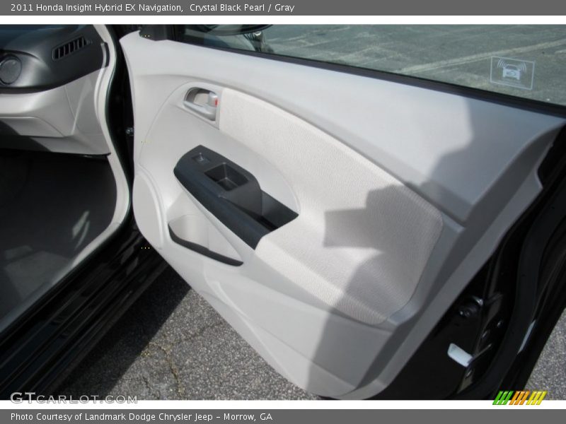 Crystal Black Pearl / Gray 2011 Honda Insight Hybrid EX Navigation