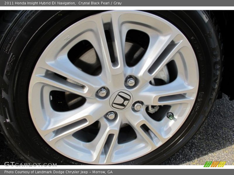 Crystal Black Pearl / Gray 2011 Honda Insight Hybrid EX Navigation