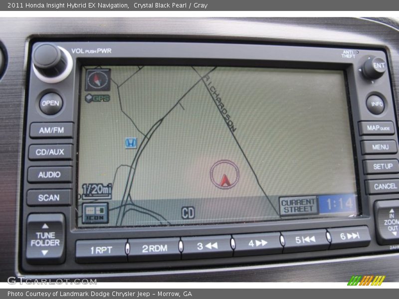 Navigation of 2011 Insight Hybrid EX Navigation
