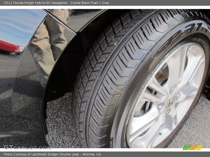 Crystal Black Pearl / Gray 2011 Honda Insight Hybrid EX Navigation
