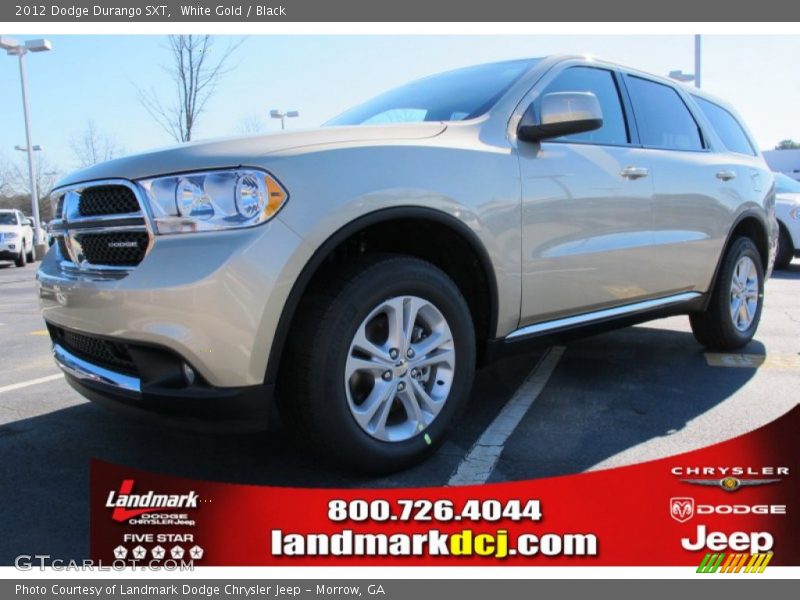 White Gold / Black 2012 Dodge Durango SXT