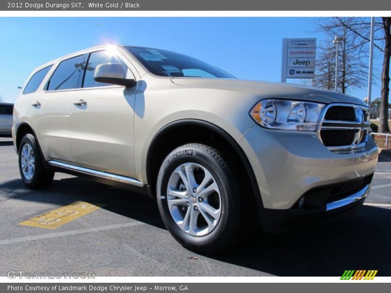 White Gold / Black 2012 Dodge Durango SXT