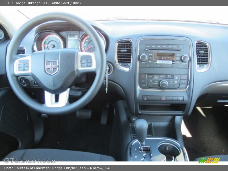 White Gold / Black 2012 Dodge Durango SXT