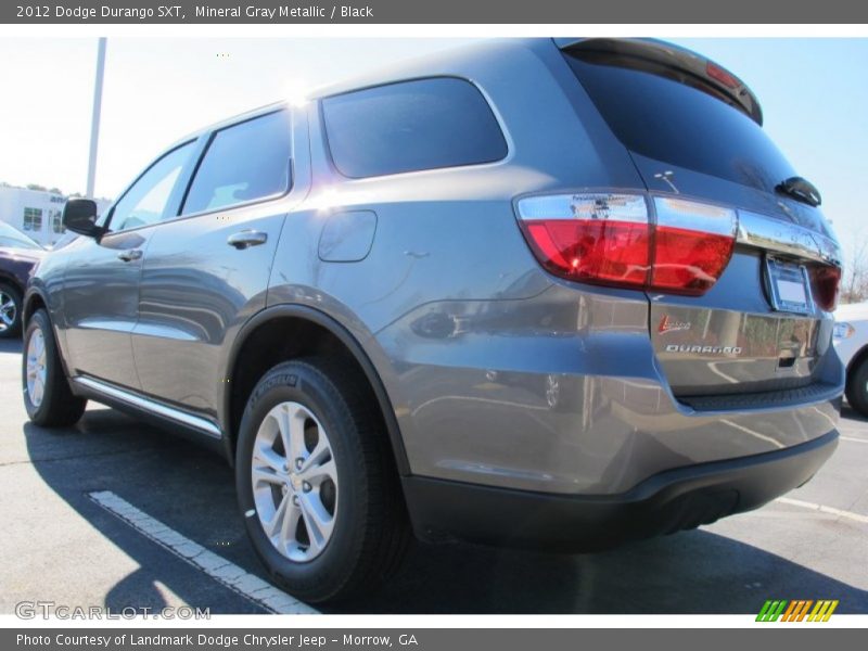 Mineral Gray Metallic / Black 2012 Dodge Durango SXT
