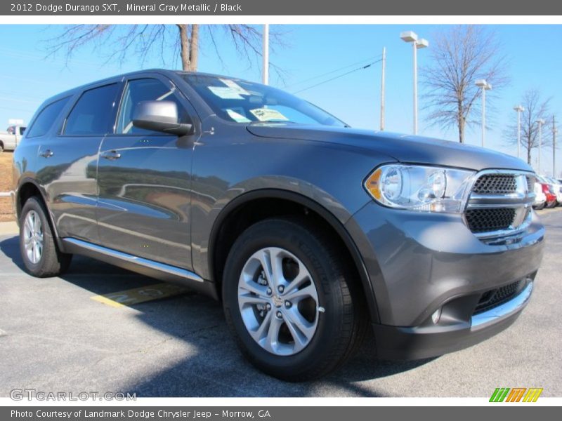 Mineral Gray Metallic / Black 2012 Dodge Durango SXT