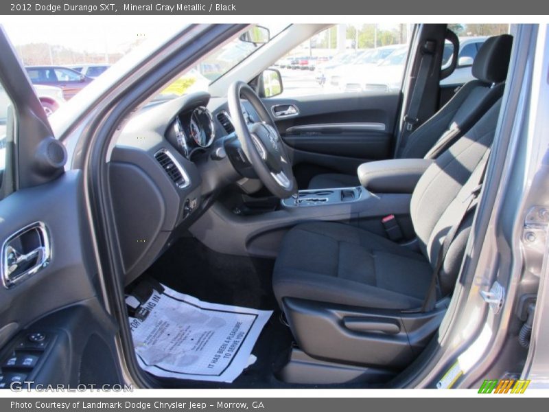 Mineral Gray Metallic / Black 2012 Dodge Durango SXT
