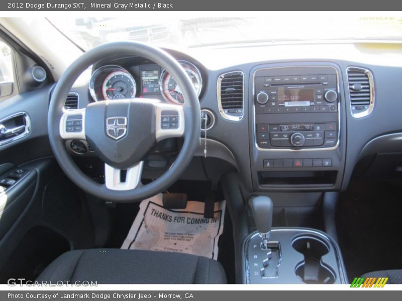 Mineral Gray Metallic / Black 2012 Dodge Durango SXT