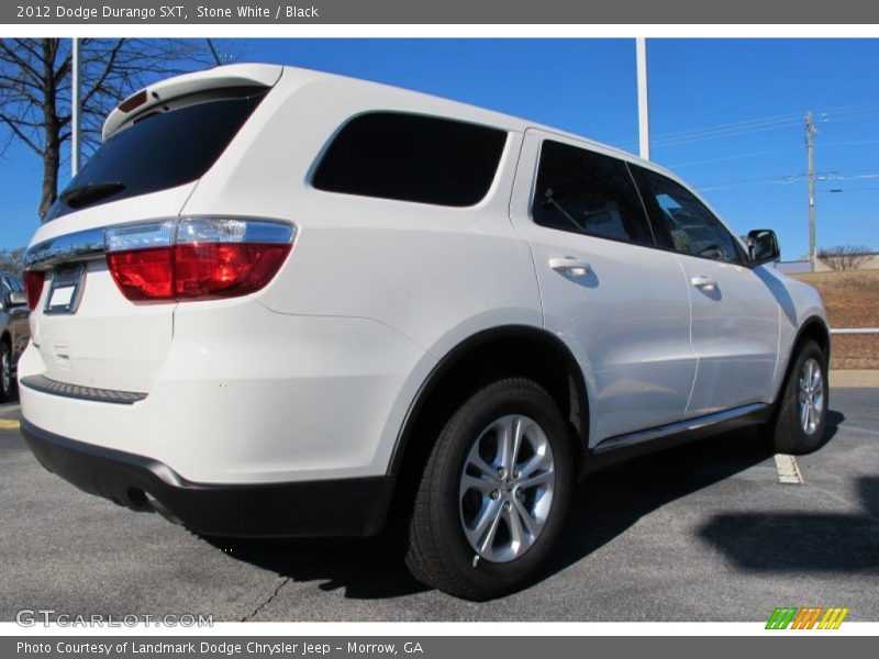 Stone White / Black 2012 Dodge Durango SXT
