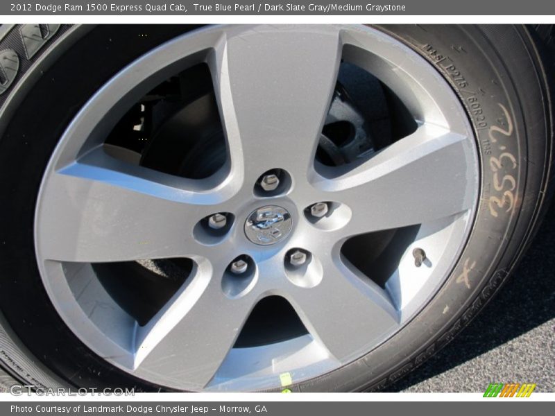 True Blue Pearl / Dark Slate Gray/Medium Graystone 2012 Dodge Ram 1500 Express Quad Cab