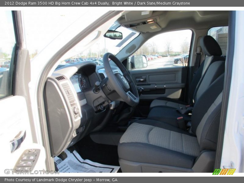 Bright White / Dark Slate/Medium Graystone 2012 Dodge Ram 3500 HD Big Horn Crew Cab 4x4 Dually