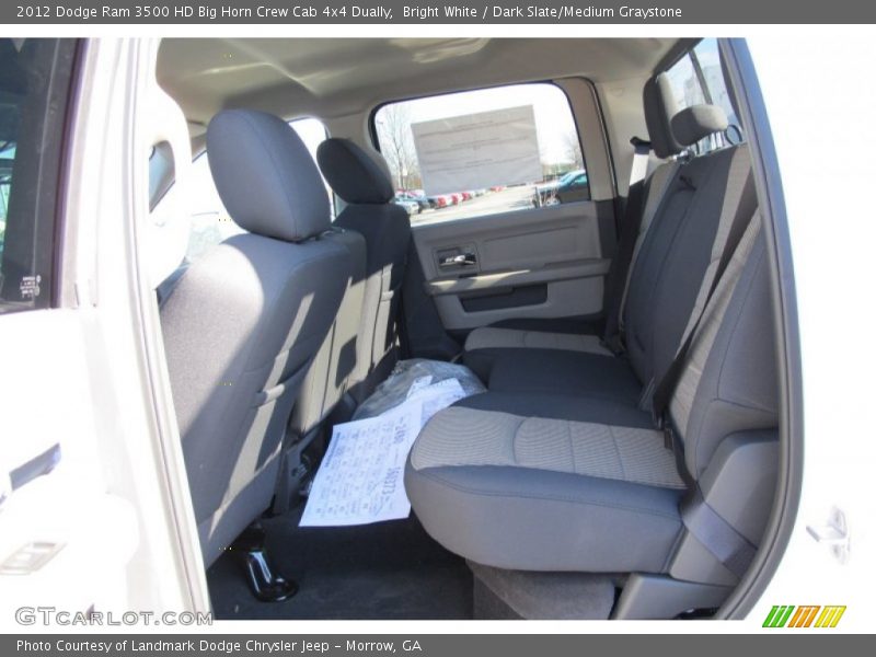 Bright White / Dark Slate/Medium Graystone 2012 Dodge Ram 3500 HD Big Horn Crew Cab 4x4 Dually
