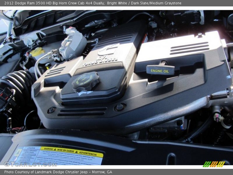 Bright White / Dark Slate/Medium Graystone 2012 Dodge Ram 3500 HD Big Horn Crew Cab 4x4 Dually