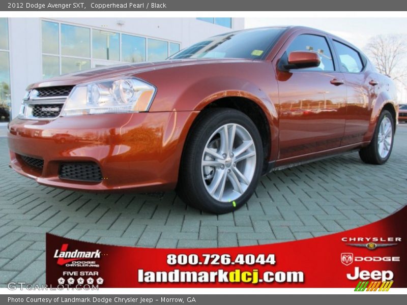 Copperhead Pearl / Black 2012 Dodge Avenger SXT