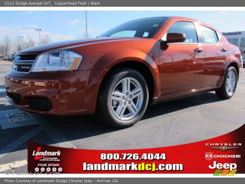Copperhead Pearl / Black 2012 Dodge Avenger SXT