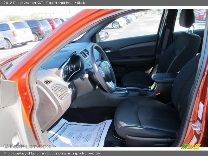  2012 Avenger SXT Black Interior