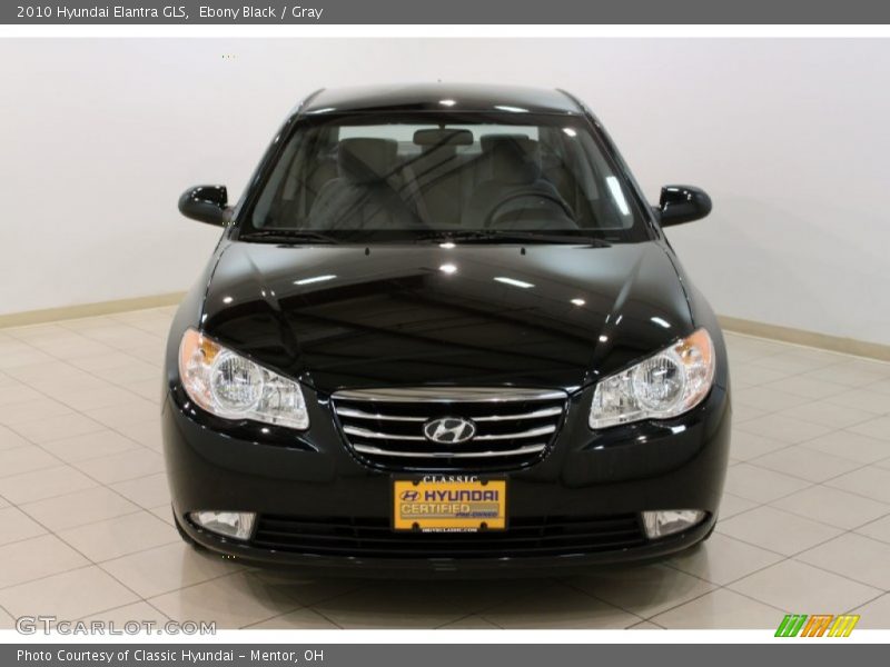 Ebony Black / Gray 2010 Hyundai Elantra GLS