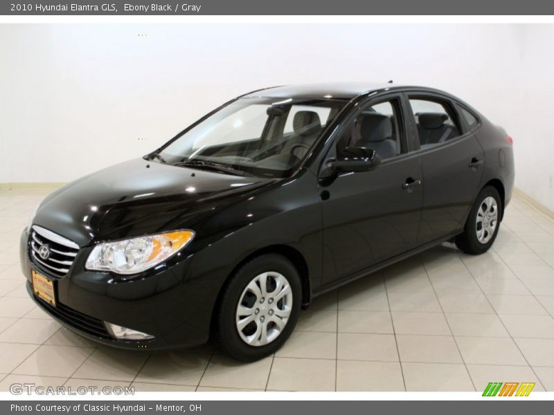 Ebony Black / Gray 2010 Hyundai Elantra GLS