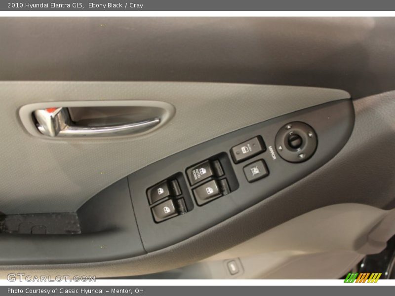 Ebony Black / Gray 2010 Hyundai Elantra GLS