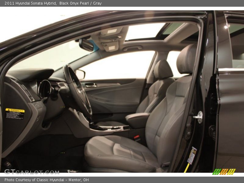  2011 Sonata Hybrid Gray Interior