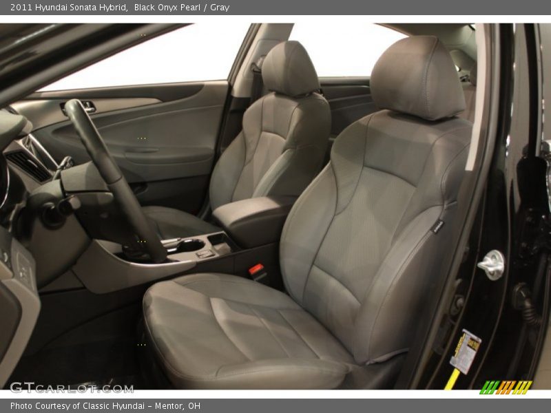  2011 Sonata Hybrid Gray Interior