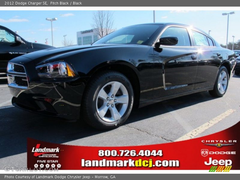 Pitch Black / Black 2012 Dodge Charger SE