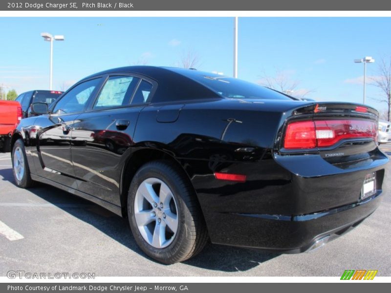 Pitch Black / Black 2012 Dodge Charger SE