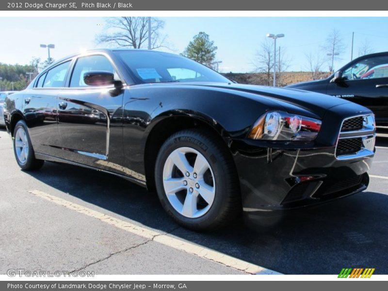 Pitch Black / Black 2012 Dodge Charger SE