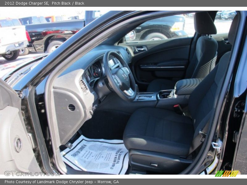 Pitch Black / Black 2012 Dodge Charger SE
