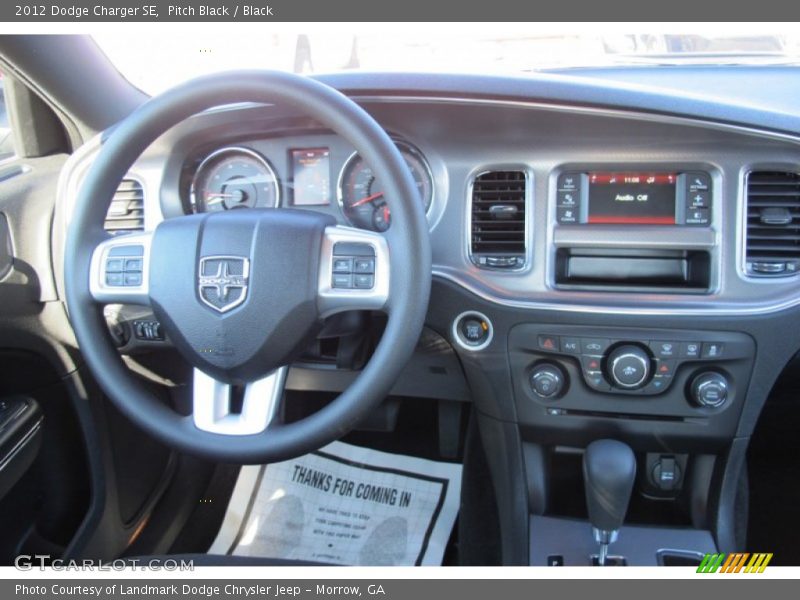 Pitch Black / Black 2012 Dodge Charger SE