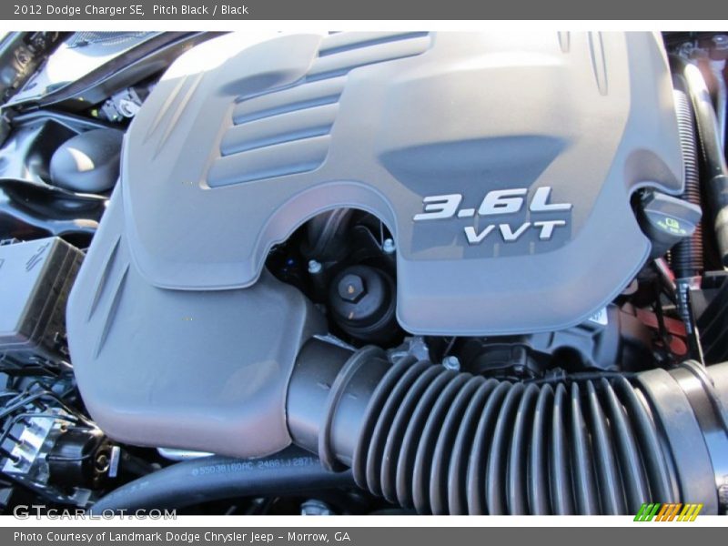 Pitch Black / Black 2012 Dodge Charger SE