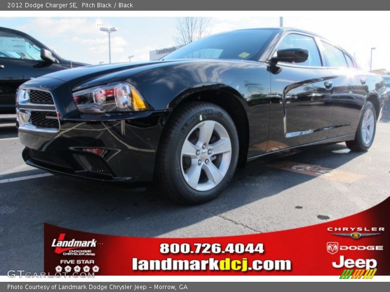 Pitch Black / Black 2012 Dodge Charger SE