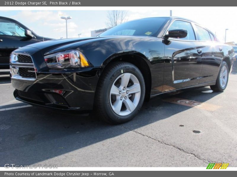 Pitch Black / Black 2012 Dodge Charger SE