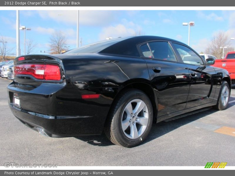 Pitch Black / Black 2012 Dodge Charger SE