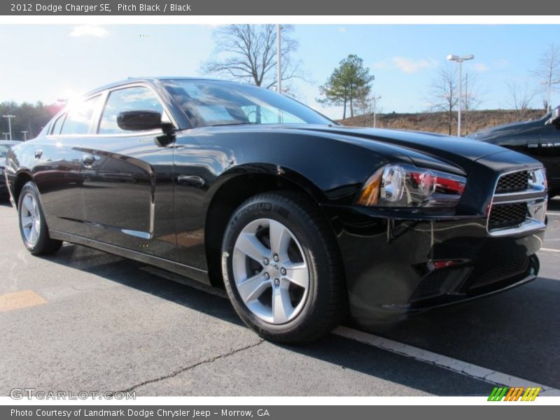 Pitch Black / Black 2012 Dodge Charger SE