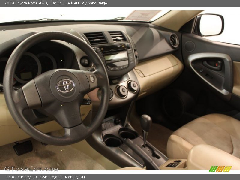 Pacific Blue Metallic / Sand Beige 2009 Toyota RAV4 4WD