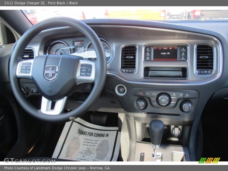 Dashboard of 2012 Charger SE