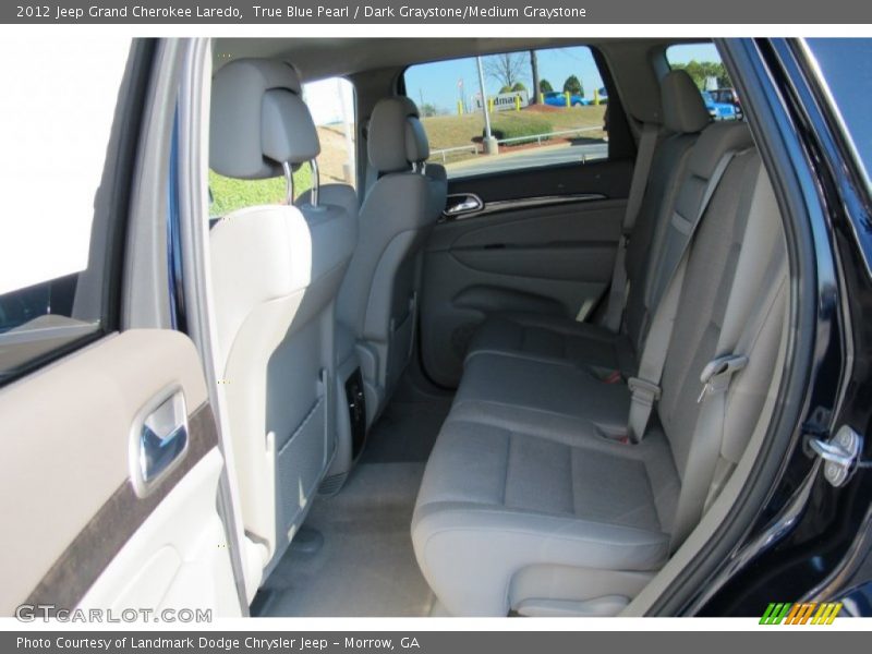 True Blue Pearl / Dark Graystone/Medium Graystone 2012 Jeep Grand Cherokee Laredo