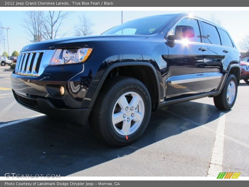 True Blue Pearl / Black 2012 Jeep Grand Cherokee Laredo
