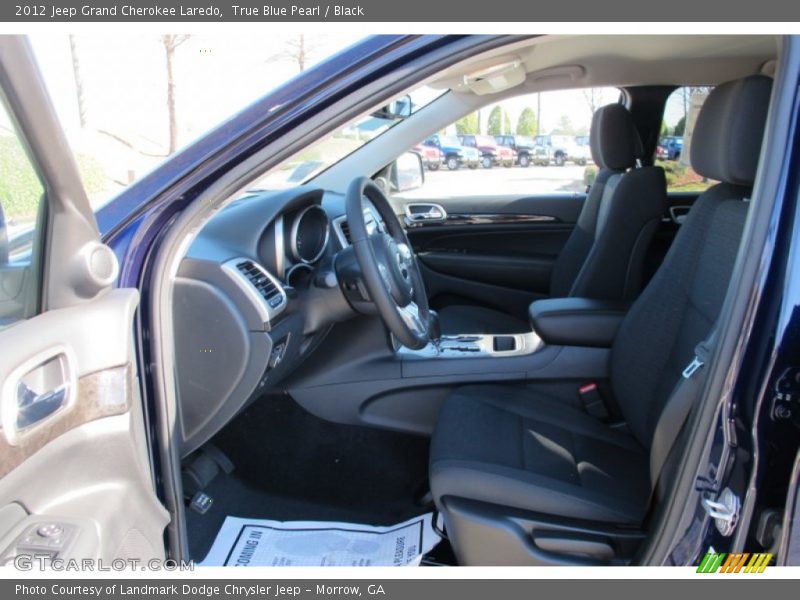 True Blue Pearl / Black 2012 Jeep Grand Cherokee Laredo