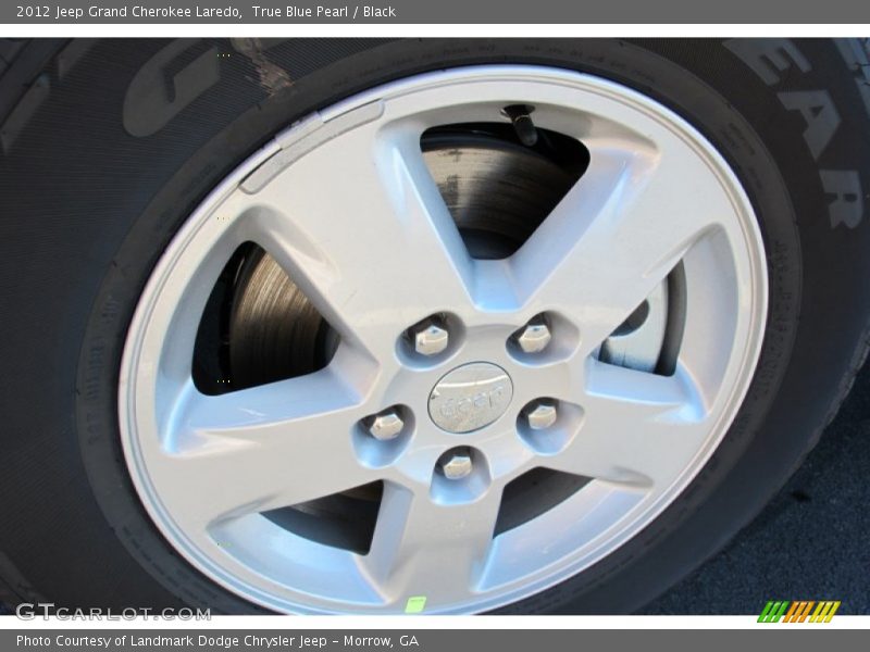 True Blue Pearl / Black 2012 Jeep Grand Cherokee Laredo