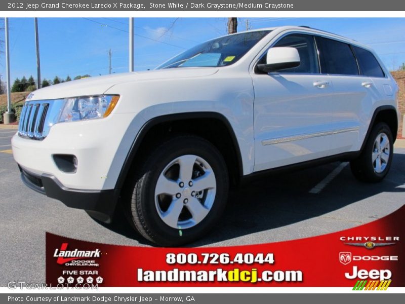 Stone White / Dark Graystone/Medium Graystone 2012 Jeep Grand Cherokee Laredo X Package