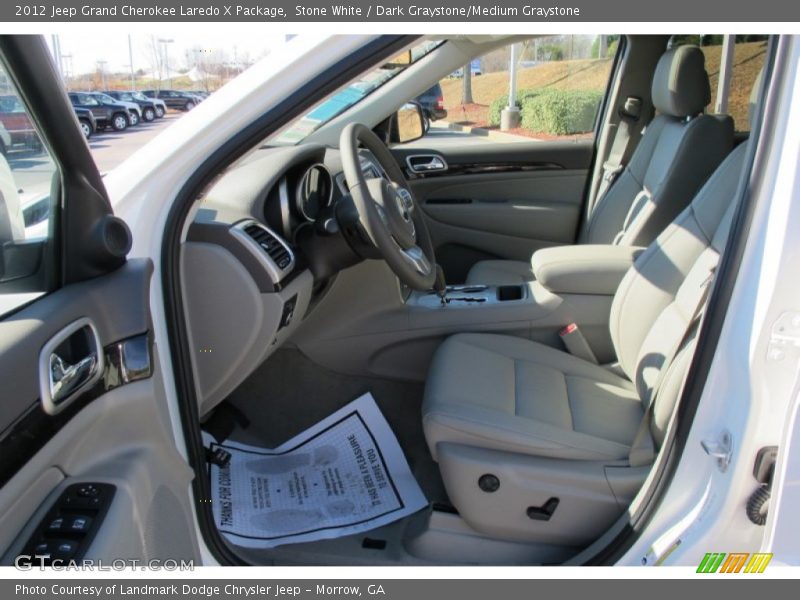 Stone White / Dark Graystone/Medium Graystone 2012 Jeep Grand Cherokee Laredo X Package