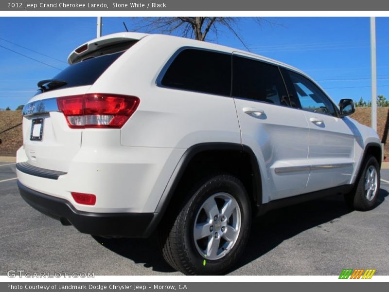 Stone White / Black 2012 Jeep Grand Cherokee Laredo