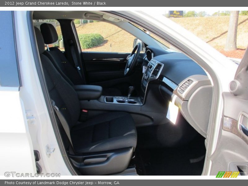 Stone White / Black 2012 Jeep Grand Cherokee Laredo