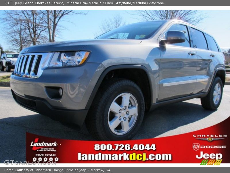 Mineral Gray Metallic / Dark Graystone/Medium Graystone 2012 Jeep Grand Cherokee Laredo