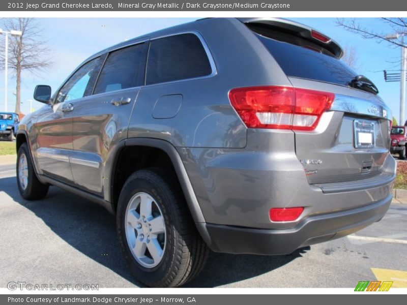 Mineral Gray Metallic / Dark Graystone/Medium Graystone 2012 Jeep Grand Cherokee Laredo