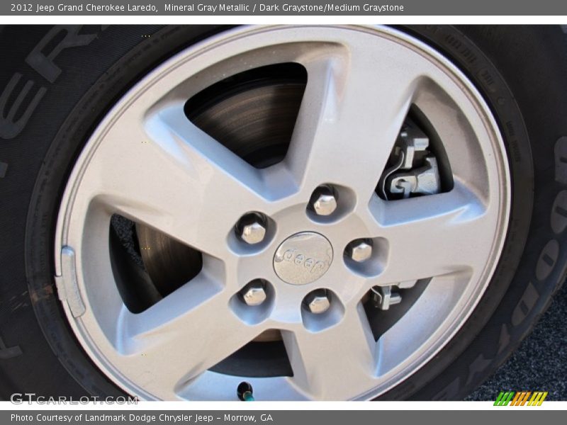 Mineral Gray Metallic / Dark Graystone/Medium Graystone 2012 Jeep Grand Cherokee Laredo