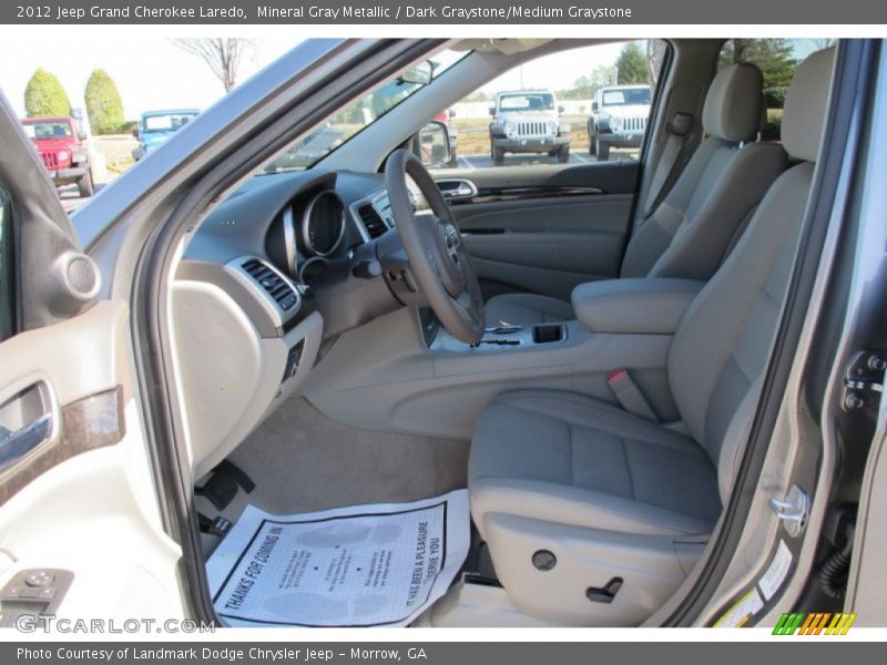 Mineral Gray Metallic / Dark Graystone/Medium Graystone 2012 Jeep Grand Cherokee Laredo